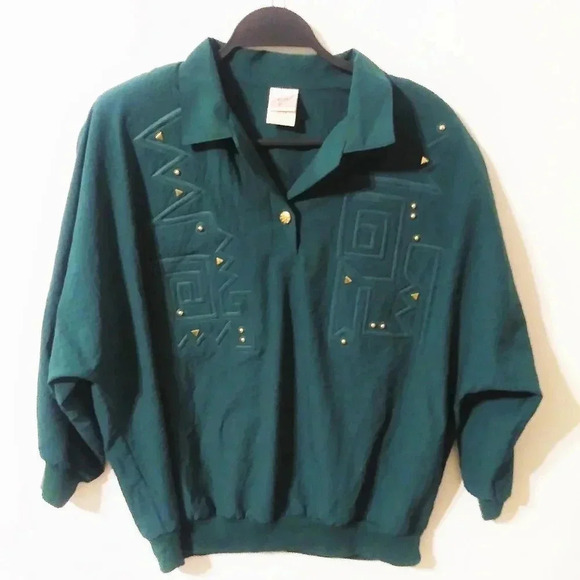 GW Division of Graff Womens Green Pullover Jacket - Picture 1 of 4